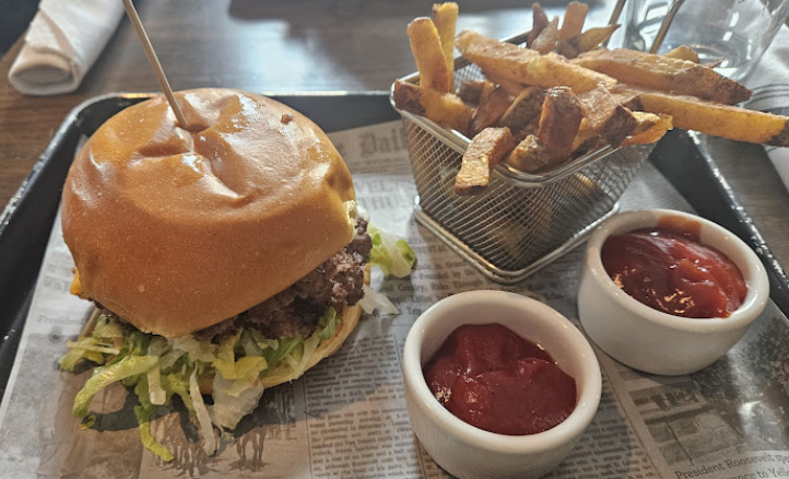 Roosevelts signature dishes Sagamore Hill Roast ChickenCowboy CaviarSmash Burger